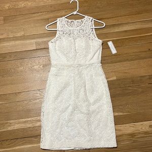 Donna Morgan lace sheath dress